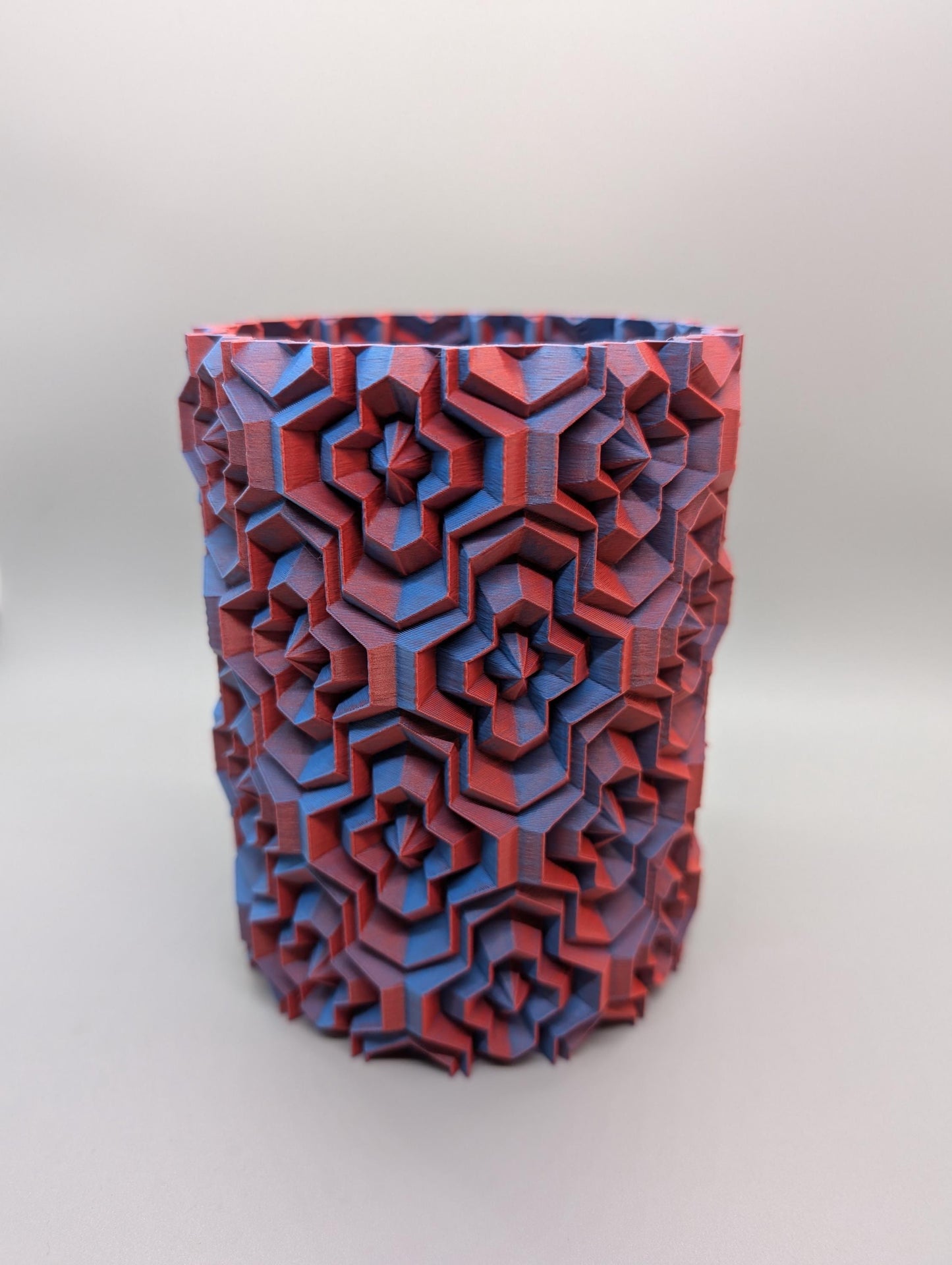 Tetrahex Ripple Vase for home, office, kitchen, desk, countertop