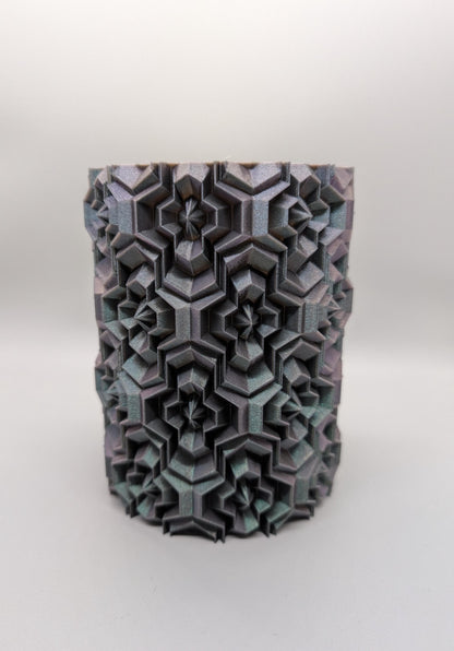 Tetrahex Ripple Vase for home, office, kitchen, desk, countertop